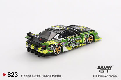 Mini GT 1/64 LB-Super Silhouette Nissan S15 SILVIA #555 V2 2024 Formula Drift Japan Green - MGT00823