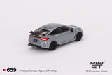 Mini GT 1/64 Honda Civic Type R Sonic Gray Pearl 2023 Grey