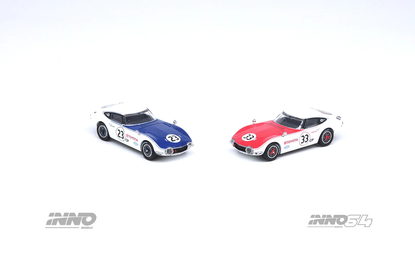 Inno64 1/64 Toyota 2000GT (MF 10) #23/ #33 SCCA 1968 Box Set Collection ( 2 cars) - IN64-2000GT-SCCA68-BS