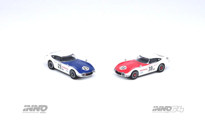 Inno64 1/64 Toyota 2000GT (MF 10) #23/ #33 SCCA 1968 Box Set Collection ( 2 cars) - IN64-2000GT-SCCA68-BS