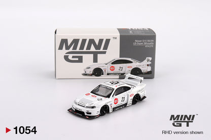 Mini GT 1/64 Nissan LB-Super Silhouette S15 SILVIA ATHLETE n.23 White - MGT01054
