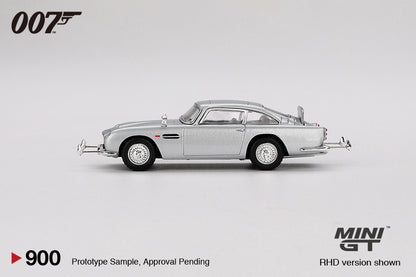 Mini GT 1/64 James Bond Is Back In Action Goldfinger 007 Aston Martin DB5 Silver