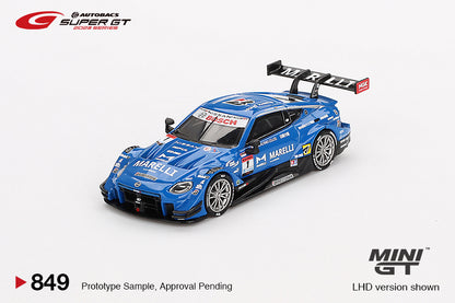 Mini GT 1/64 Autobacs Super GT Nissan Z GT500 #1 MARELLI Impul Z Team Impul 2023 Super GT Series Blue