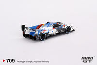 Mini GT 1/64 BMW M Hybrid V8 #25 BMW M Team RLL 2023 IMSA Sebring 12 Hrs 2nd Place