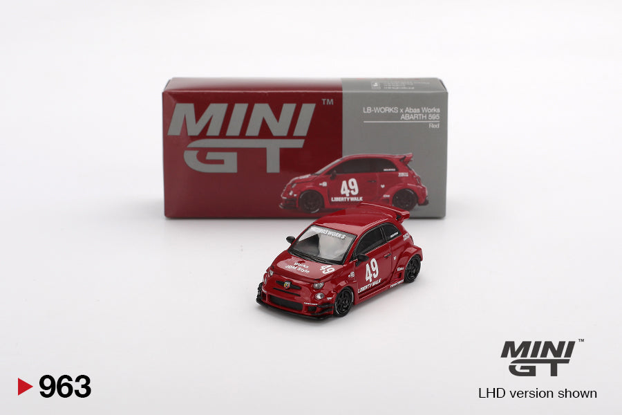 Mini GT 1/64 LB-WORKS x Abas Works ABARTH 595 Red