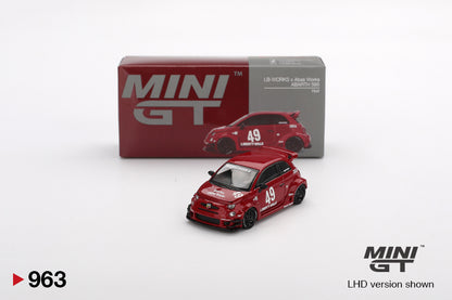 Mini GT 1/64 LB-WORKS x Abas Works ABARTH 595 Red