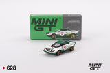 Mini GT 1/64 Lancia Stratos HF 1975 Rally Sanremo Winner #11 White & Green