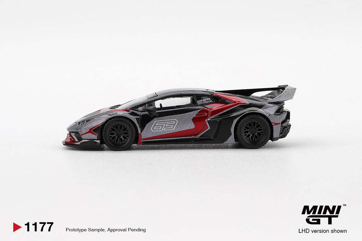 Mini GT 1/64 LB★WORKS Lamborghini Huracán GT RONIN Black - MGT01177