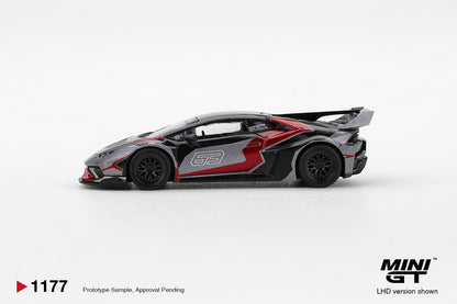 Mini GT 1/64 LB★WORKS Lamborghini Huracán GT RONIN Black - MGT01177