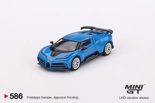 Mini GT 1/64 Bugatti Centodieci Blu Bugatti Blue