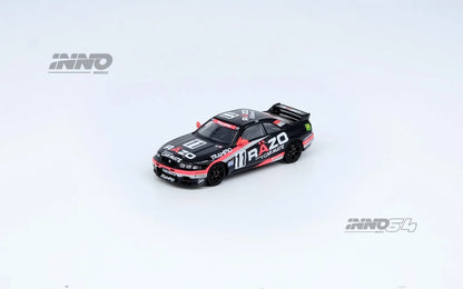 Inno64 1/64 Nissan Skyline GT-R (R33) n11 Razo Trampio Sendan Highland 1995 Winner Black - IN64-R33R-RAZO
