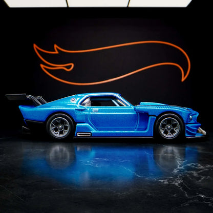 Hot Wheels 1/64 Collectors Elite64 Series Modified ’69 Ford Mustang Blue