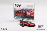 Mini GT 1/64 Nissan GT-R NISMO #23 "MOTUL AUTECH GT-R 2021" SUPER GT SERIES Suzuka winner W/ Matsuda Figure Red & Black