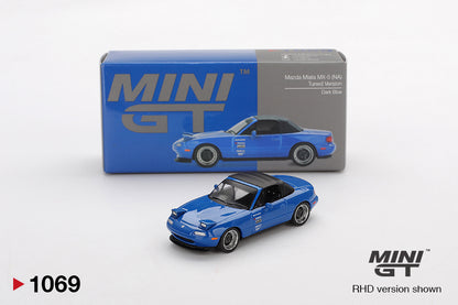 Mini GT 1/64 Mazda Miata MX-5 (NA) Tuned Version Dark Blue - MGT01069