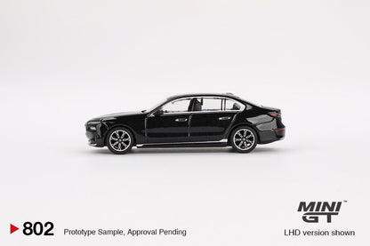 Mini GT 1/64 BMW i7 xDrive60 Black Sapphire