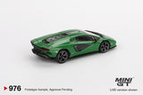 Mini GT 1/64 Lamborghini Countach LPI 800-4 Verde Medio Green