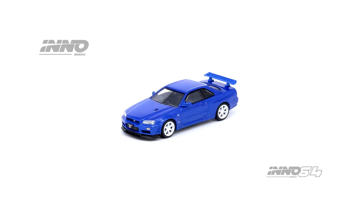 Inno64 1/64 Nissan Skyline GT-R (R34) V-Spec II Nur Bayside Blue