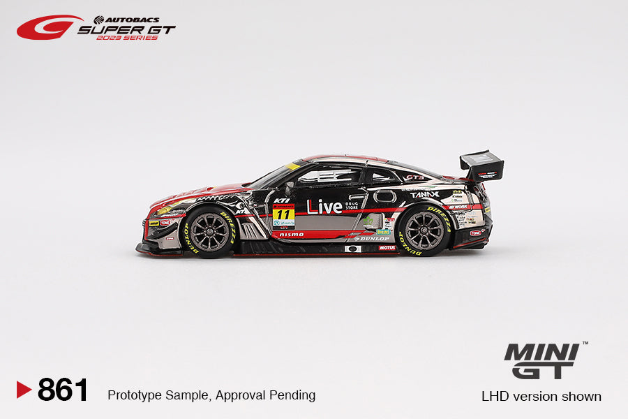 Mini GT 1/64 Nissan GT-R NISMO GT3 #11 2023 SUPER GT SERIES "GAINER TANAX GT-R" GAINER Red & Black