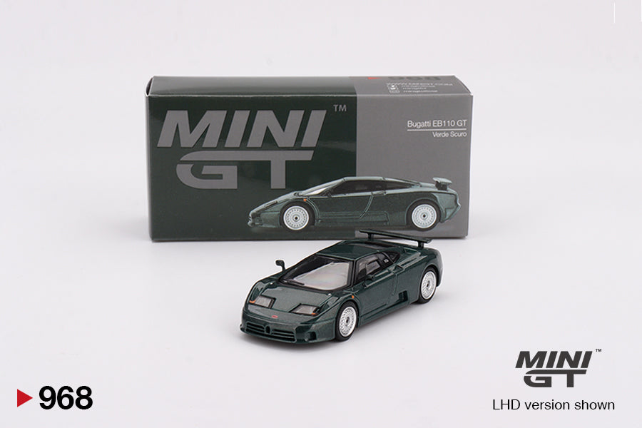 Mini GT 1/64 Bugatti EB110 GT Verde Scuro Green