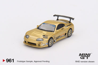 Mini GT 1/64 Toyota Supra (A80) Top Secret GT-300 Top Secret Gold