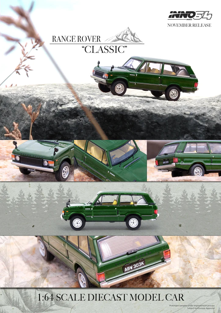 Inno64 1/64 1982 Range Rover Classic Lincoln Green