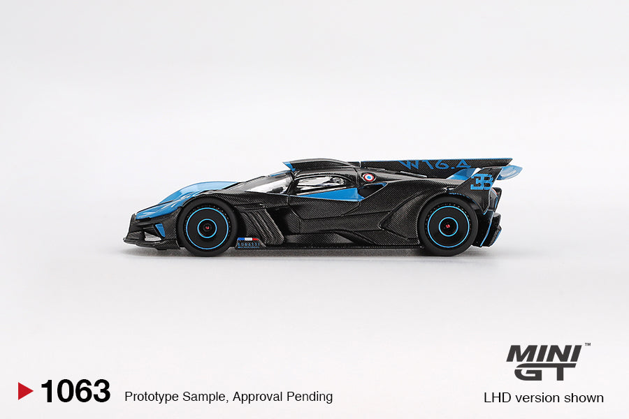 Mini GT 1/64 Bugatti Bolide Presentation Black & Blue - MGT01063