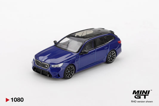 Mini GT 1/64 BMW M5 Touring Marina Bay Blue Metallic - MGT01080