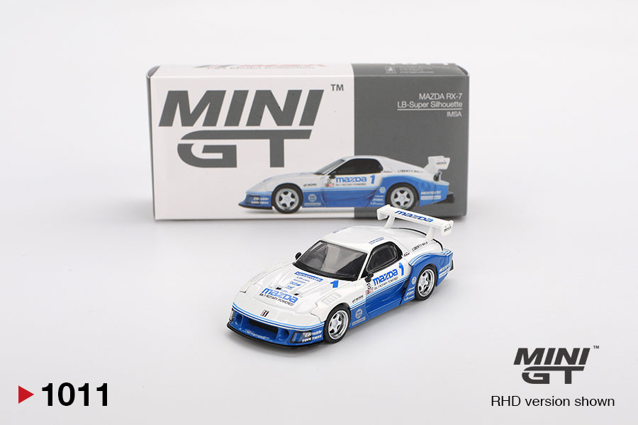 Mini GT 1/64 MAZDA RX-7 LB-Super Silhouette IMSA Blue & White - MGT01011
