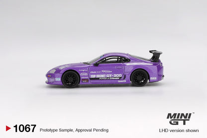 Mini GT 1/64 Toyota Supra (A80) Top Secret GT-300 Top Secret Purple - MGT01067