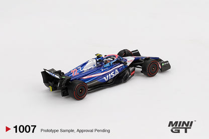 Mini GT 1/64 RB VCARB 01 #22 2024 F1 2024 Bahrain GP Yuki Tsunoda Blue - MGT01007