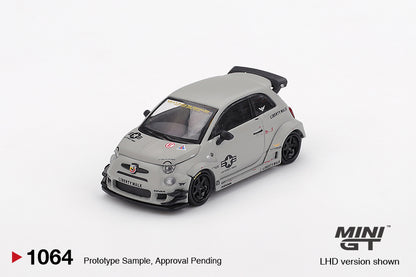 Mini GT 1/64 LB-WORKS x Abas Works Abarth 595 Fighters Grey - MGT01064