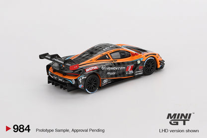 Mini GT 1/64 McLaren 720S GT3 Evo  2024 IMSA Daytona 24 Hrs Pfaff Motorsports Black & Orange - MGT00984