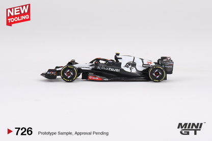 Mini GT 1/64 AlphaTauri AT04 #22 2023 F1 2023 Australian GP Yuki Tsunoda Black