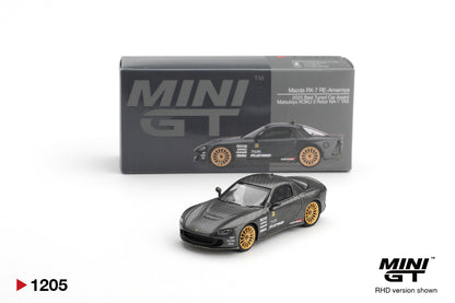 Mini GT 1/64 Mazda RX-7 RE-Amemiya 2025 Best Tuned Car Award Matsukiyo KOKU 3 Rotor NA-7 TAS Black - MGT01205