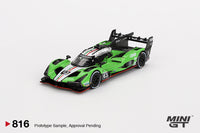 Mini GT 1/64 Lamborghini SC63 #63 2024 IMSA Sebring 12 Hrs Iron Lynx Green & Black