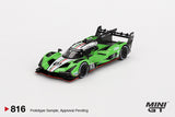 Mini GT 1/64 Lamborghini SC63 #63 2024 IMSA Sebring 12 Hrs Iron Lynx Green & Black