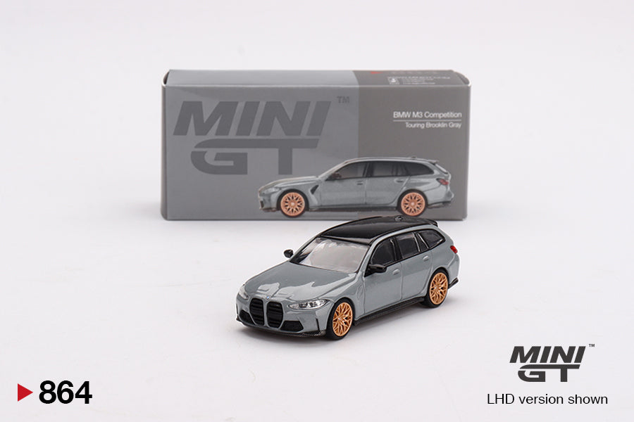 Mini GT 1/64 BMW M3 Competition Touring Brooklyn Grey - MGT00864