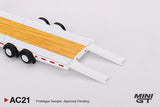 Mini GT 1/64 Car Hauler Trailer Type C White