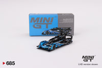 Mini GT 1/64 Acura ARX-06 GTP #10 No. 10 Konica Minolta Acura ARX-06 2023 IMSA Daytona 24 Hrs Blue & Black