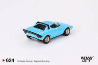 Mini GT 1/64 Lancia Stratos HF Stradale Azzuro Chiaro Blue