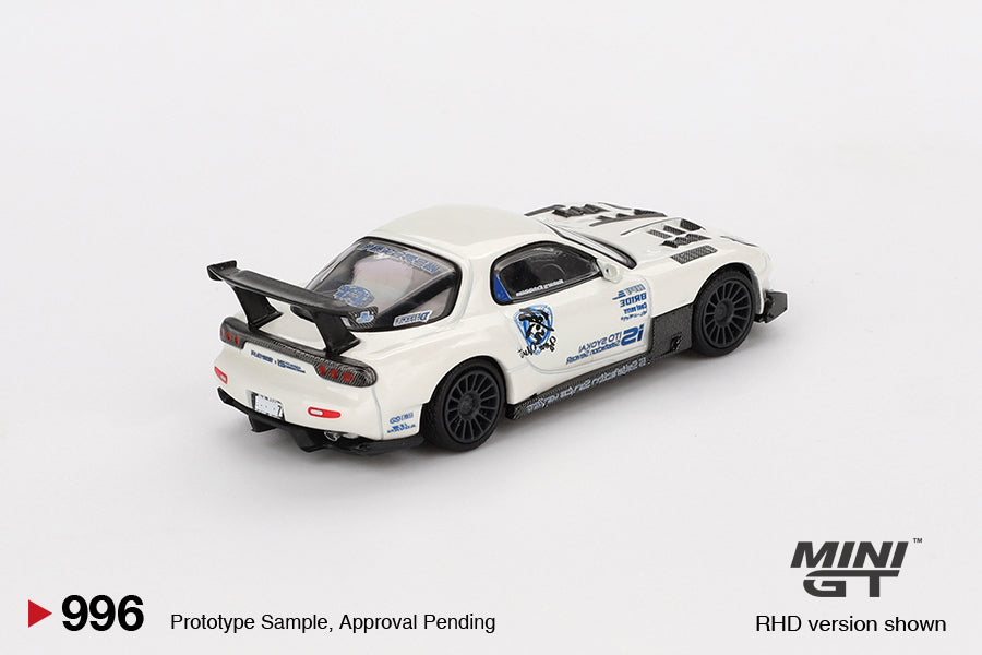 Mini GT 1/64 Mazda RX-7 (FD3S) Itosyoukai Rei-gouki with RE Amemiya White