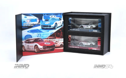 Inno64 1/64 Toyota 2000GT (MF 10) #23/ #33 SCCA 1968 Box Set Collection ( 2 cars) - IN64-2000GT-SCCA68-BS