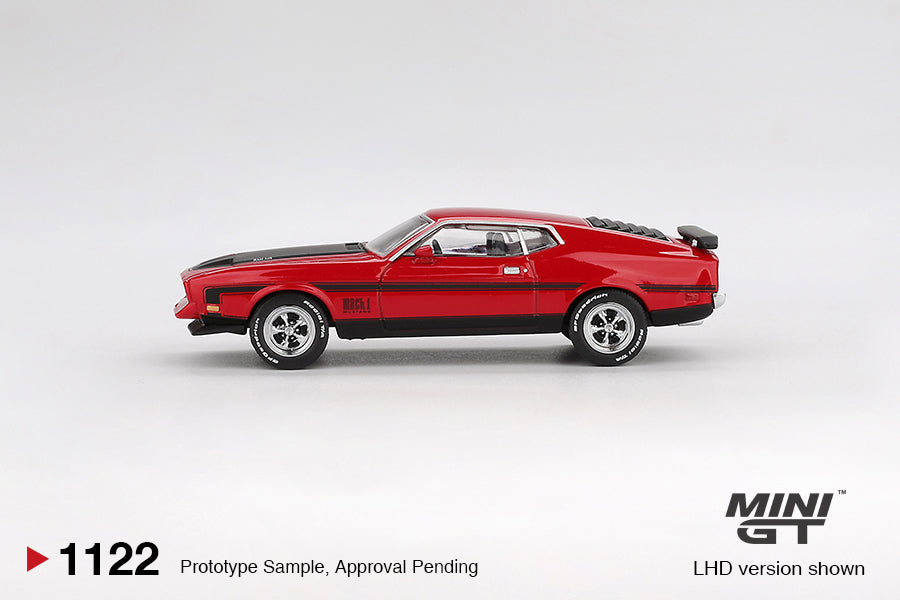 Mini GT 1/64 Ford Mustang Mach1 1971 Race Red - MGT01122