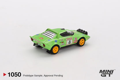 Mini GT 1/64 Lancia Stratos HF #4 1979 Spanish Rally Champion Green - MGT01050