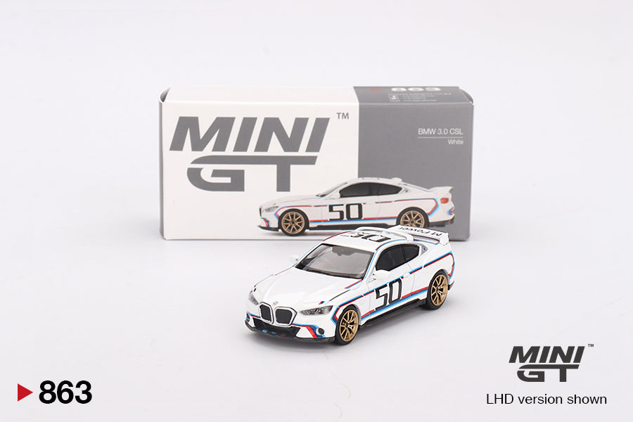 Mini GT 1/64 BMW 3.0 CSL White