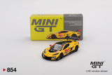 Mini GT 1/64 Chevrolet Corvette Z06 GT3.R #3 2024 IMSA Daytona 24 Hrs Corvette Racing by Pratt Miller Motorsports Yellow