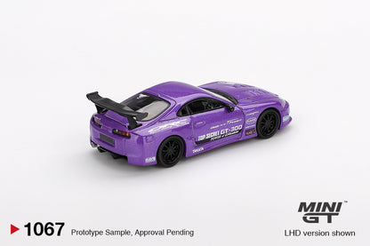 Mini GT 1/64 Toyota Supra (A80) Top Secret GT-300 Top Secret Purple - MGT01067