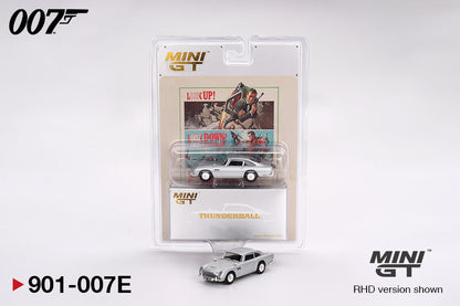 Mini GT 1/64 Aston Martin DB5 “Thunderball” James Bond Silver