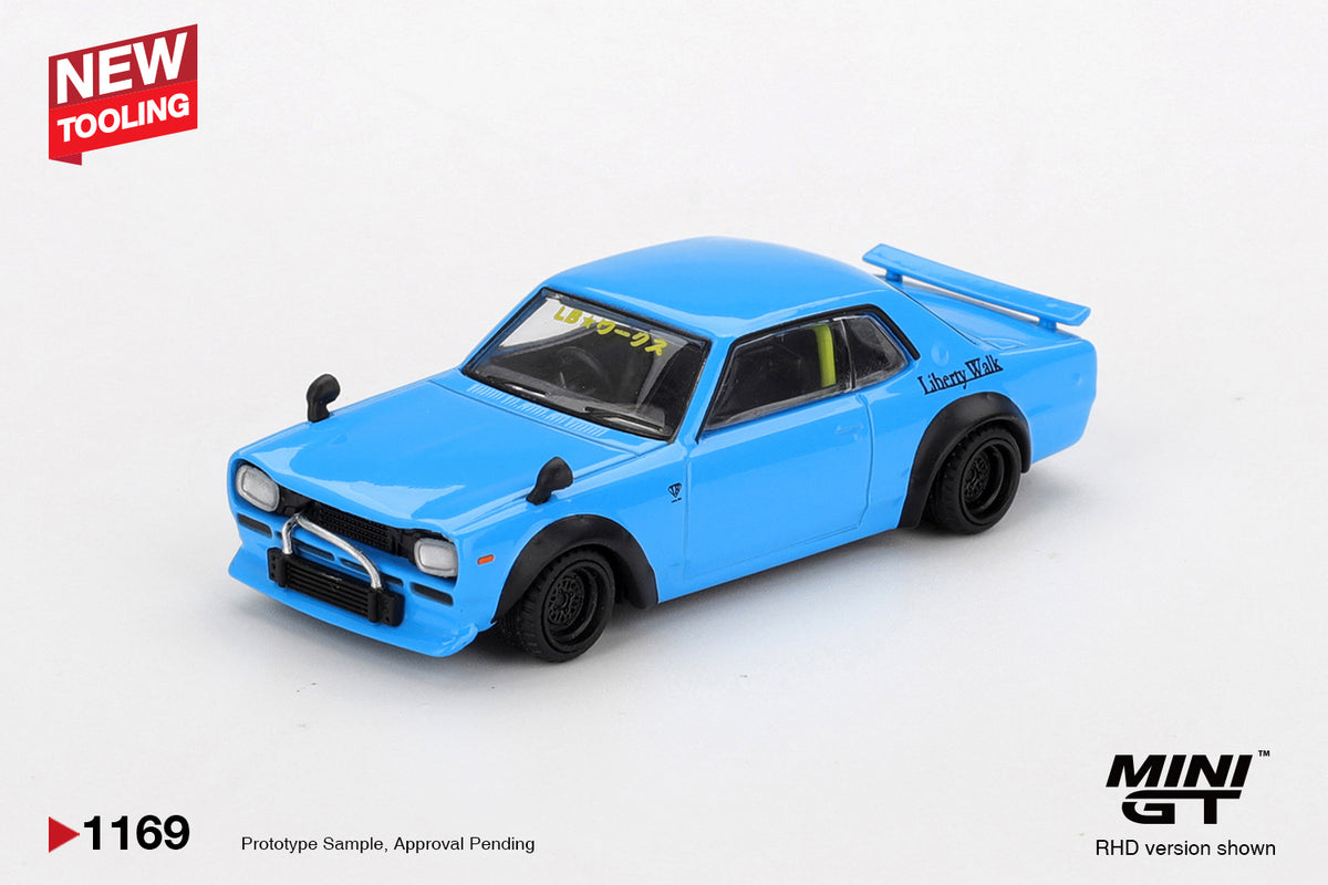 Mini GT 1/64 Nissan LB★Works HAKOSUKA Baby Blue - MGT01169