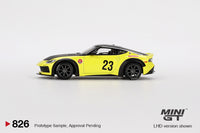 Mini GT 1/64 Nissan Z LB★NATION WORKS Ikazuchi Yellow